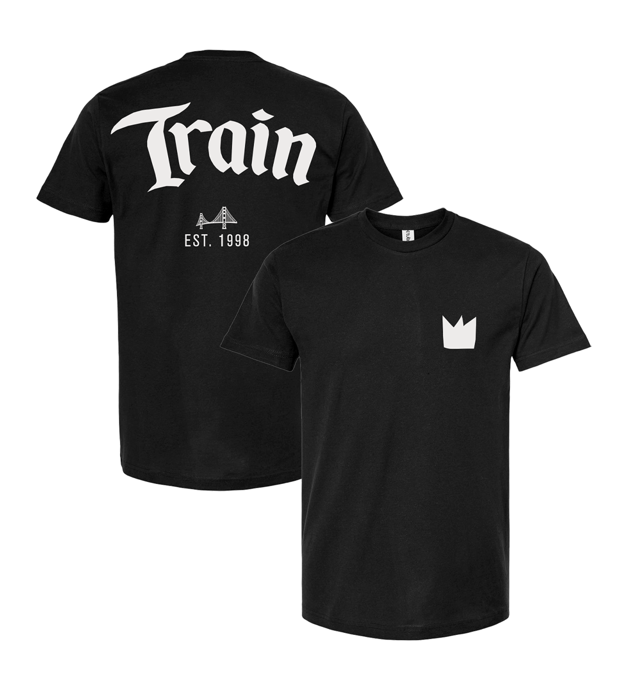 deps ARCH LOGO R/S TEE 七分袖 BLACK×BLACK Train - Arch Logo Tee